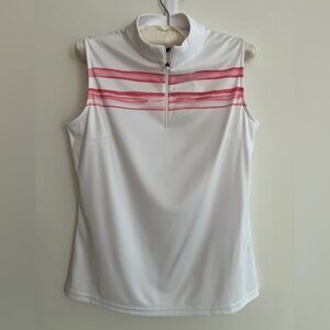 FOOTJOY Sleeveless Polo Golf Top Quarter Zip Athleisure Tennis Pickleball NWT